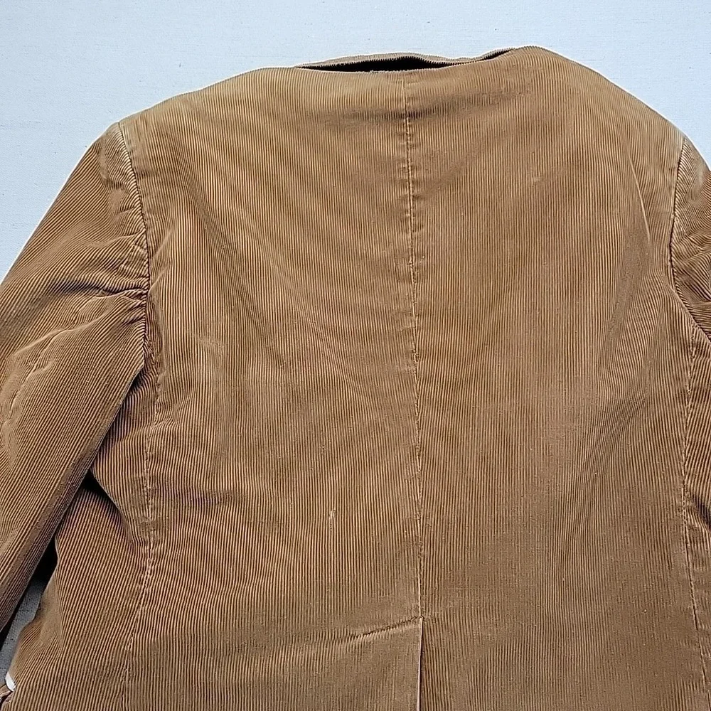 Brown Corduroy Blazer Jacket Men's 42R Vintage Style Unisex Oversized Look